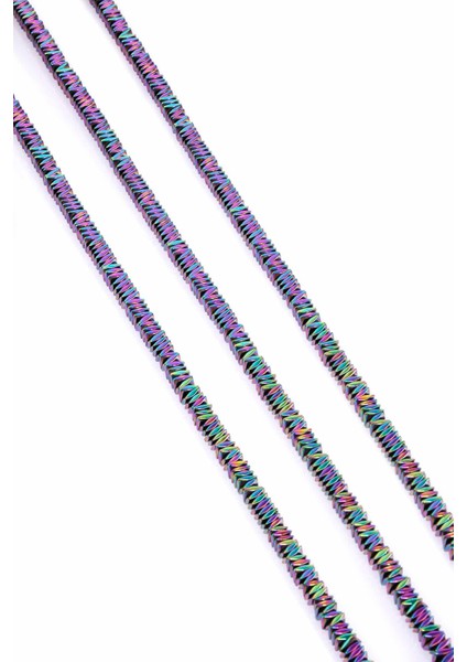 Hematit Doğal Taş Parlak Gökkuşağı Rondela Kesim 4X1MM Dizi fiyatları