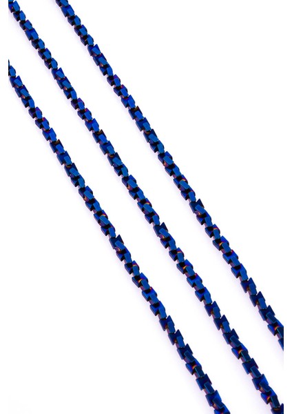 Hematit Doğal Taş Parlak Mavi 4X4MM Dizi fiyatları