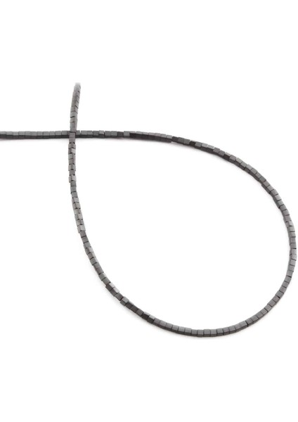 Hematit Doğal Taş Mat Gri Küp Kesim 1X1MM Dizi
