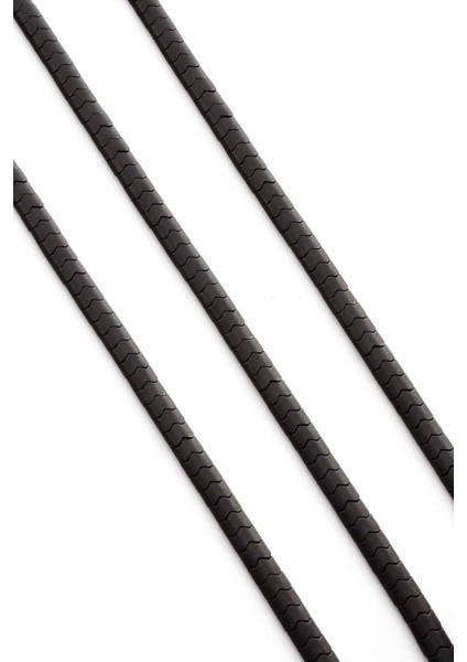 Hematit Doğal Taş Mat Siyah Yassı Balık Sırtı Kesim 5X4MM Dizi fiyatları