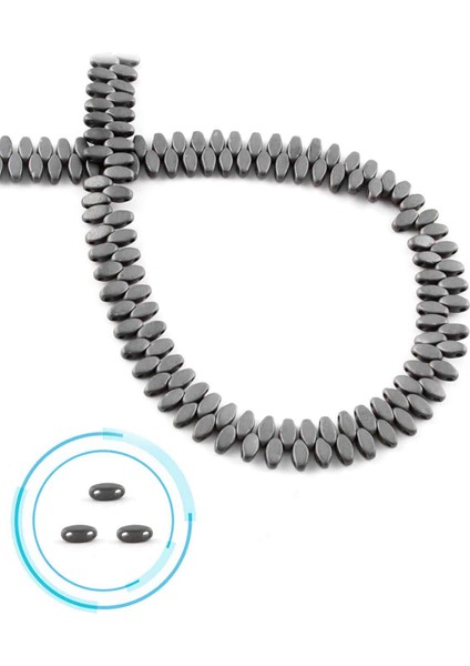 Hematit Doğal Taş Mat Gri 5X2MM Dizi