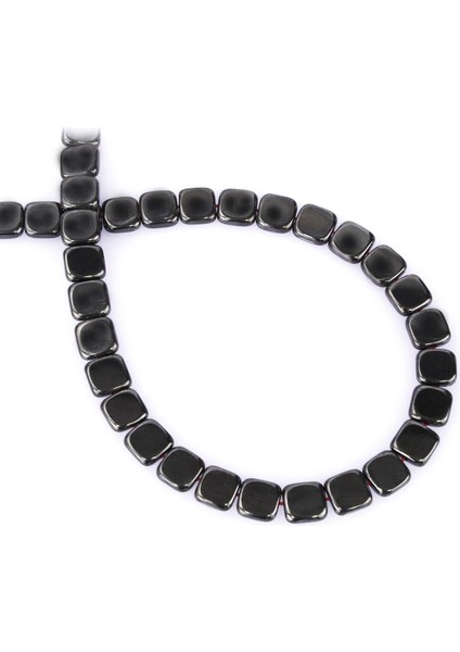 Hematit Doğal Taş Füme Kare Kesim 8X8X3MM Dizi