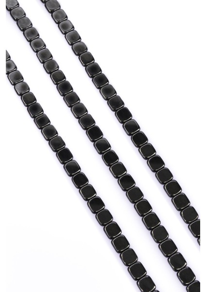 Hematit Doğal Taş Füme Kare Kesim 8X8X3MM Dizi fiyatları