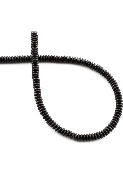 Hematit Doğal Taş Mat Siyah 4X1MM Dizi