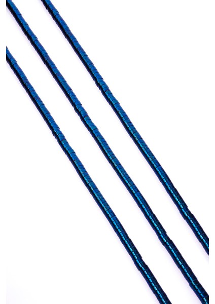 Hematit Doğal Taş Parlak Mavi Daire Kesim 4X2MM Dizi fiyatları