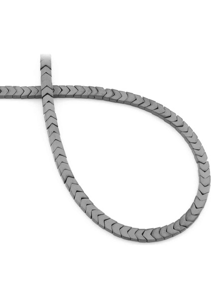 Hematit Doğal Taş Mat Gri 4X2MM Dizi