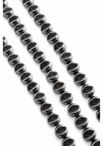 Hematit Doğal Taş Parlak Füme Kesik Küre 10X10MM Dizi fiyatları