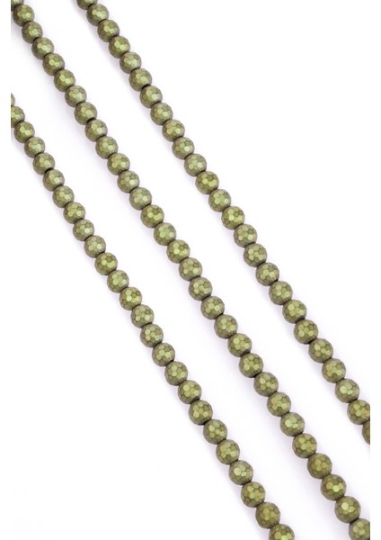 Hematit Doğal Taş Mat Açık Sarı Küre Faset Kesim 6mm Dizi fiyatları