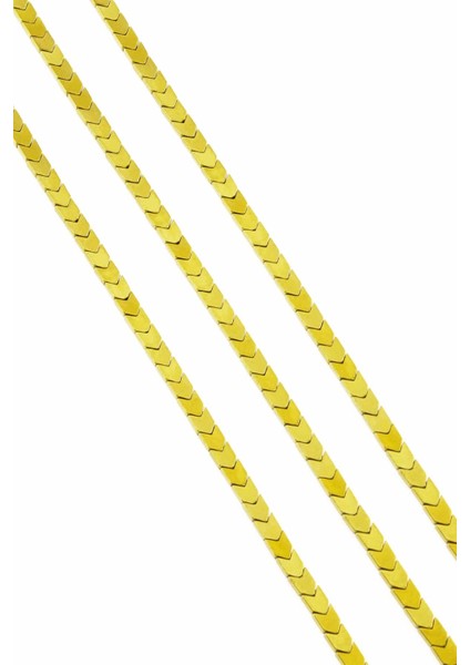 Hematit Doğal Taş Parlak Gold Çavuş Kesim 4X4MM Dizi fiyatları