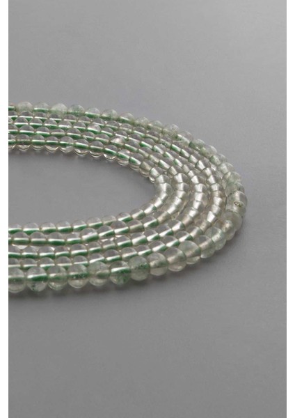 Florit Doğal Taş Parlak Küre Kesim 4mm Dizi