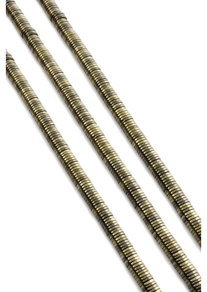 Hematit Doğal Taş Parlak Antik Sarı 6X1MM Dizi fiyatları
