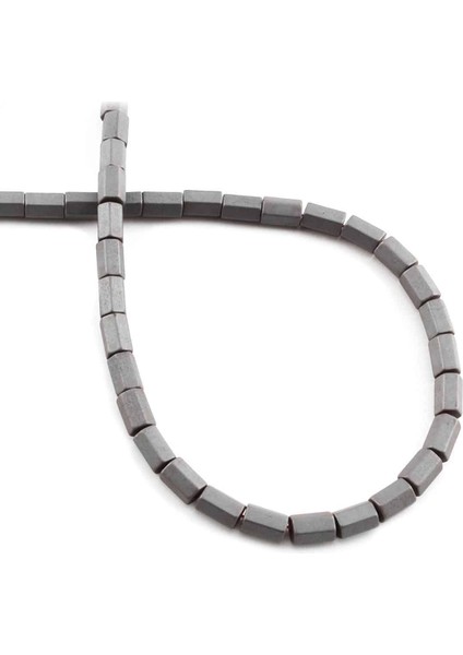 Hematit Doğal Taş Mat Gri 4X6MM Dizi