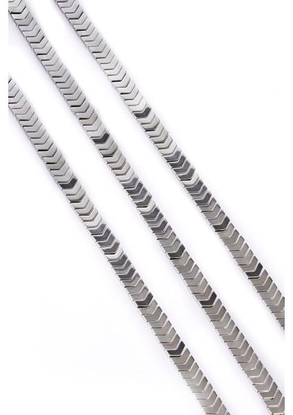 Hematit Doğal Taş Parlak Gümüş 6X2MM Dizi fiyatları