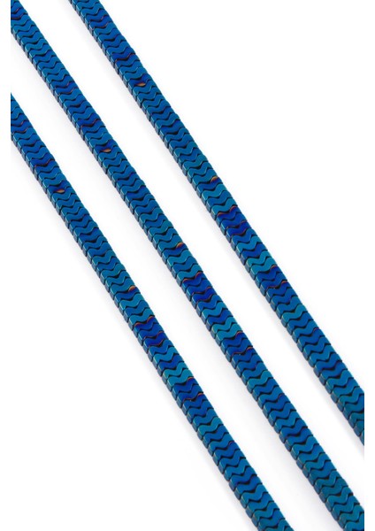 Hematit Doğal Taş Parlak Mavi Yarasa Kesim 7X1MM Dizi fiyatları