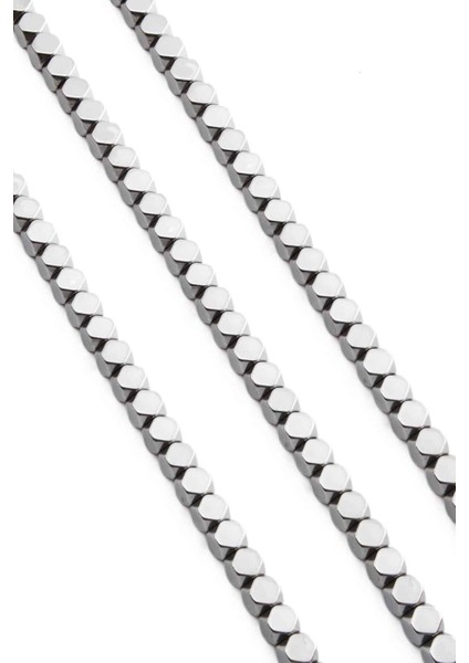 Hematit Doğal Taş Parlak Gümüş Küp Kesim 6X6MM Dizi fiyatları