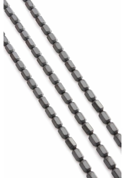 Hematit Doğal Taş Mat Gri Altıgen Silindir 4X6MM Dizi fiyatları