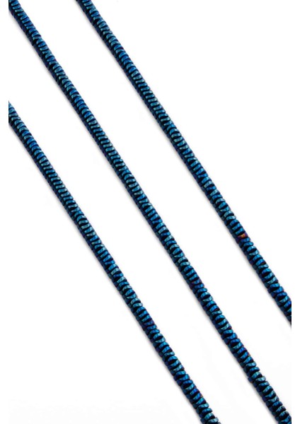 Hematit Doğal Taş Parlak Mavi Rondela Kesim 4X1MM Dizi fiyatları