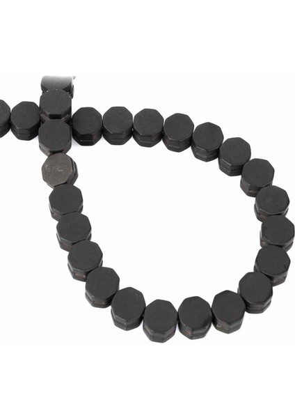Hematit Doğal Taş Mat Siyah Kare Kesim 8X8MM Dizi