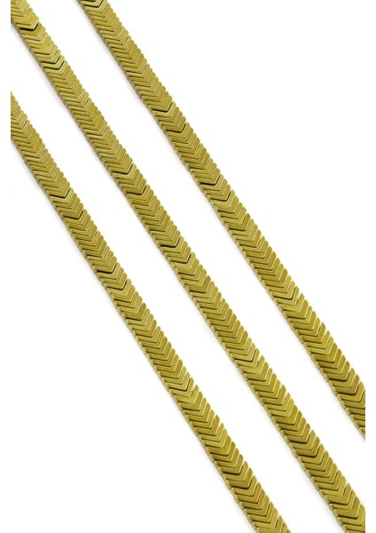 Hematit Doğal Taş Parlak Gold Çavuş Kesim 7X1MM Dizi fiyatları