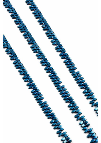 Hematit Doğal Taş Parlak Mavi 5X2MM Dizi fiyatları