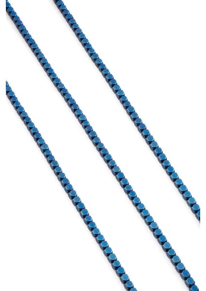 Hematit Doğal Taş Parlak Mavi 4X4MM Dizi fiyatları