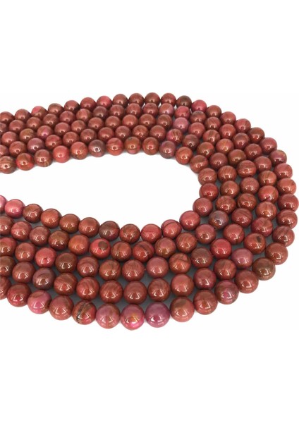 Jasper Doğal Taş Küre Kesim 8mm Dizi