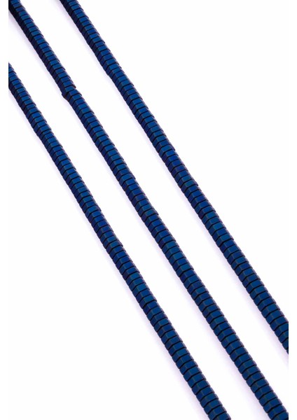 Hematit Doğal Taş Mat Mavi Vida Rondela Kesim 6X2MM Dizi fiyatları