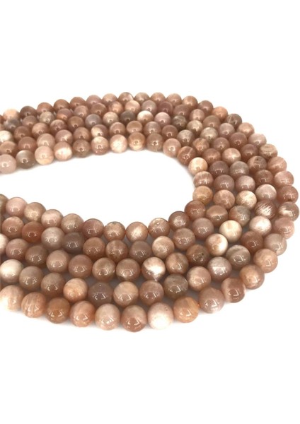 Doğal Güneş Taşı Küre Kesim 10MM Dizi