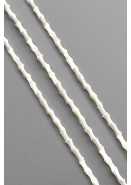 Sedef Doğal Taş Parlak Beyaz Kemik Kesim 4X7MM Dizi [aa] fiyatları