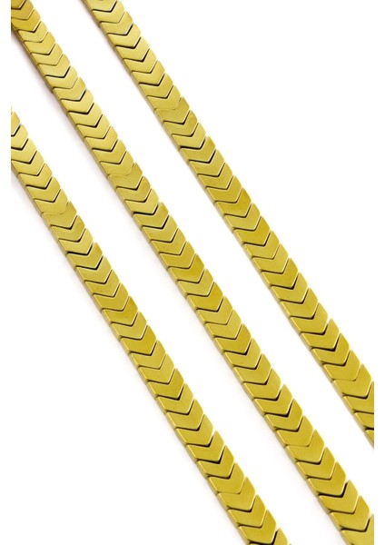 Hematit Doğal Taş Parlak Gold 8X3MM Dizi fiyatları