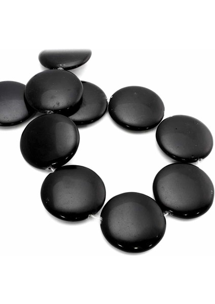 Oniks Doğal Taş Daire Kesim 40X8MM Dizi