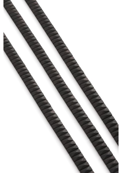 Hematit Doğal Taş Mat Siyah Piramit Kesim Çift Delikli 8X3MM Dizi fiyatları