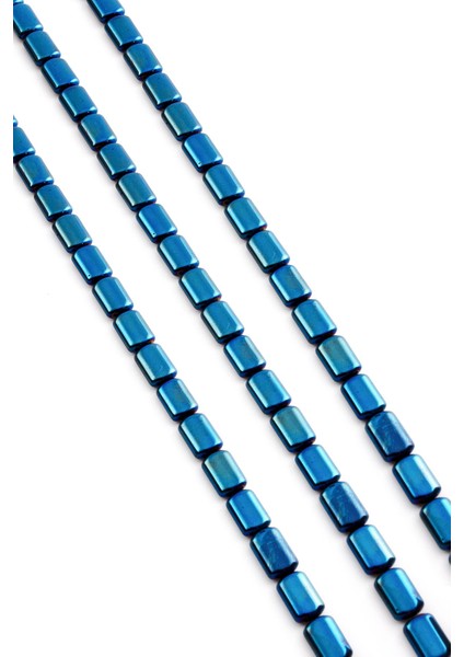 Hematit Doğal Taş Parlak Mavi Silindir Kesim 6X8MM Dizi fiyatları