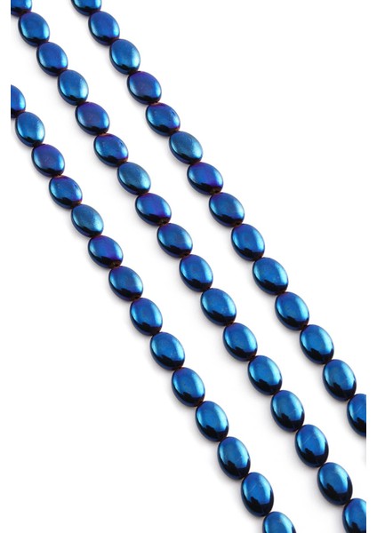 Hematit Doğal Taş Parlak Mavi Bombeli Oval Kesim 6X8MM Dizi fiyatları