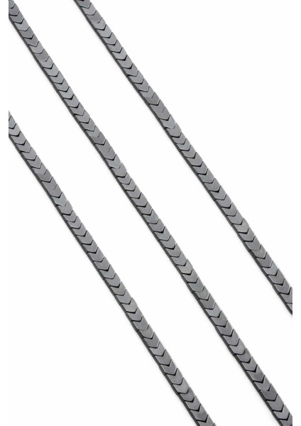 Hematit Doğal Taş Parlak Füme Çavuş Kesim 4X2MM Dizi fiyatları