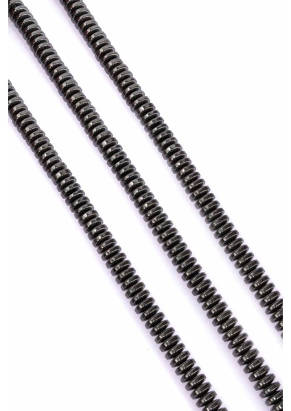 Hematit Doğal Taş Parlak Füme Rondela Kesim 8X3MM Dizi fiyatları