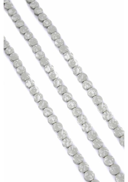 Hematit Doğal Taş Benekli Haki Yeşil Daire Kesim 8X4MM Dizi fiyatları