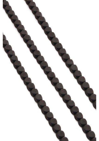 Hematit Doğal Taş Mat Siyah Küp Kesim 6X6MM Dizi fiyatları