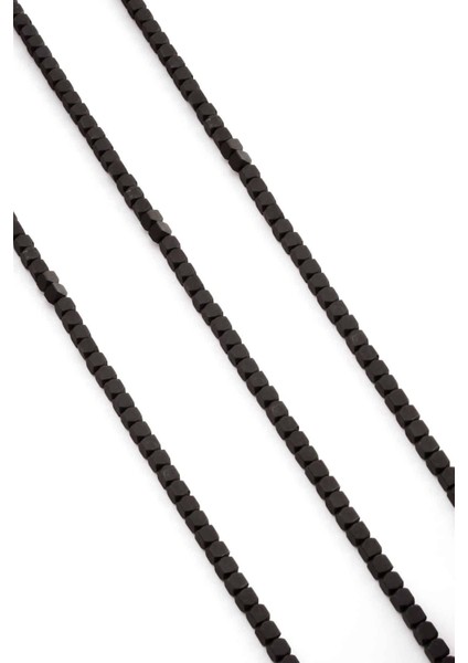 Hematit Doğal Taş Mat Siyah 4X4MM Dizi fiyatları
