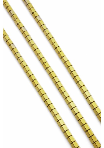 Hematit Doğal Taş Parlak Gold Altıgen Kesim 6X6MM Dizi fiyatları