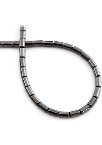 Hematit Doğal Taş Parlak Füme 4X6MM Dizi