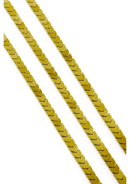 Hematit Doğal Taş Parlak Gold Çavuş Kesim 6X3MM Dizi fiyatları