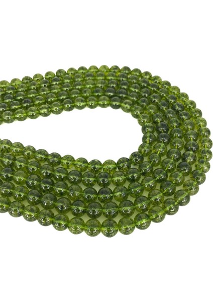 Peridot Doğal Taş Parlak Küre Kesim 8mm Dizi fiyatları