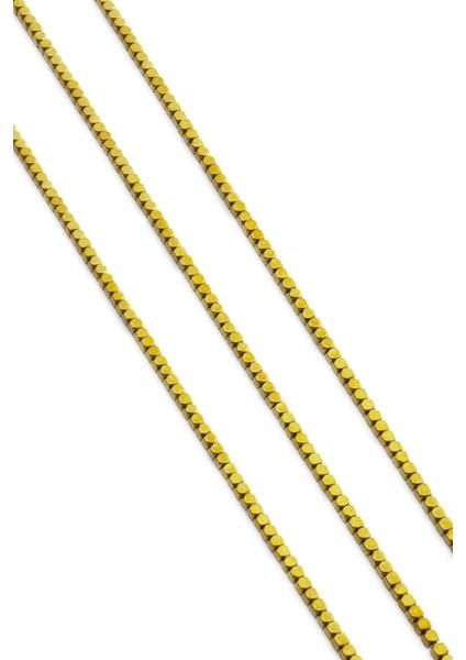 Hematit Doğal Taş Parlak Gold Küp Kesim 2X2MM Dizi fiyatları
