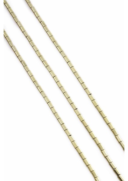 Hematit Doğal Taş Parlak Antik Sarı Silindir Kesim 3X5MM Dizi fiyatları
