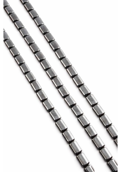 Hematit Doğal Taş Parlak Füme Silindir Kesim 6X8MM Dizi fiyatları