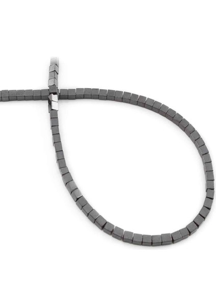 Hematit Doğal Taş Parlak Füme 2X2MM Dizi