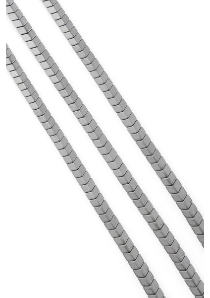 Hematit Doğal Taş Mat Gri Çavuş Kesim 6X3MM Dizi fiyatları