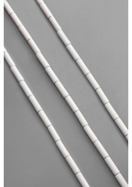 Hematit Doğal Taş Mat Beyaz Silindir Kesim 4X13MM Dizi fiyatları