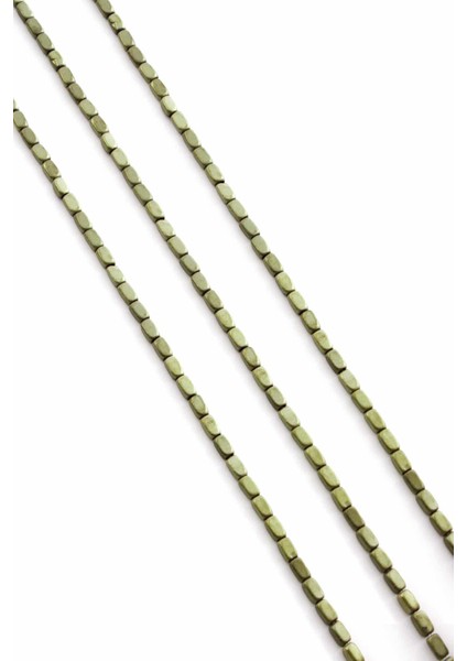 Hematit Doğal Taş Mat Antik Sarı Dikdörtgen Kesim 2X4MM Dizi fiyatları